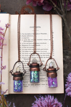 Sparkly Fairy Dust Necklace Glitter in a Bottle Necklace