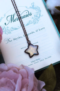 Opalite Star Shaped Necklace with Aged Copper