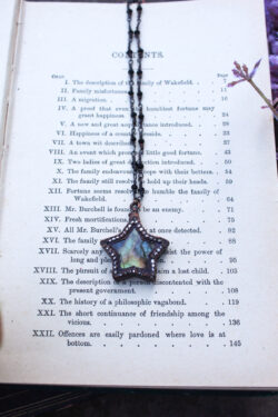 Mini Multicoloured Labradorite Star Necklace + Swarovski Crystals