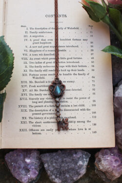 Esmeralda ✮ Forest Fairy Key Necklace with Labradorite
