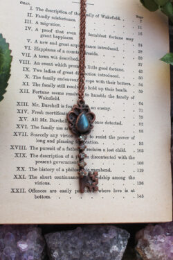 Esmeralda ✮ Forest Fairy Key Necklace with Labradorite