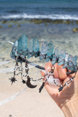 The Amphitrite Crown ⋆ Mermaid Crystal Crown with Mirror Stars