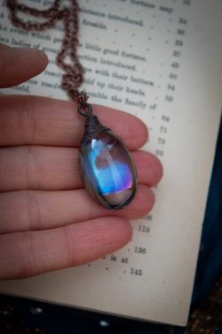 Blue Aura Quartz Crystal Mermaid Tear