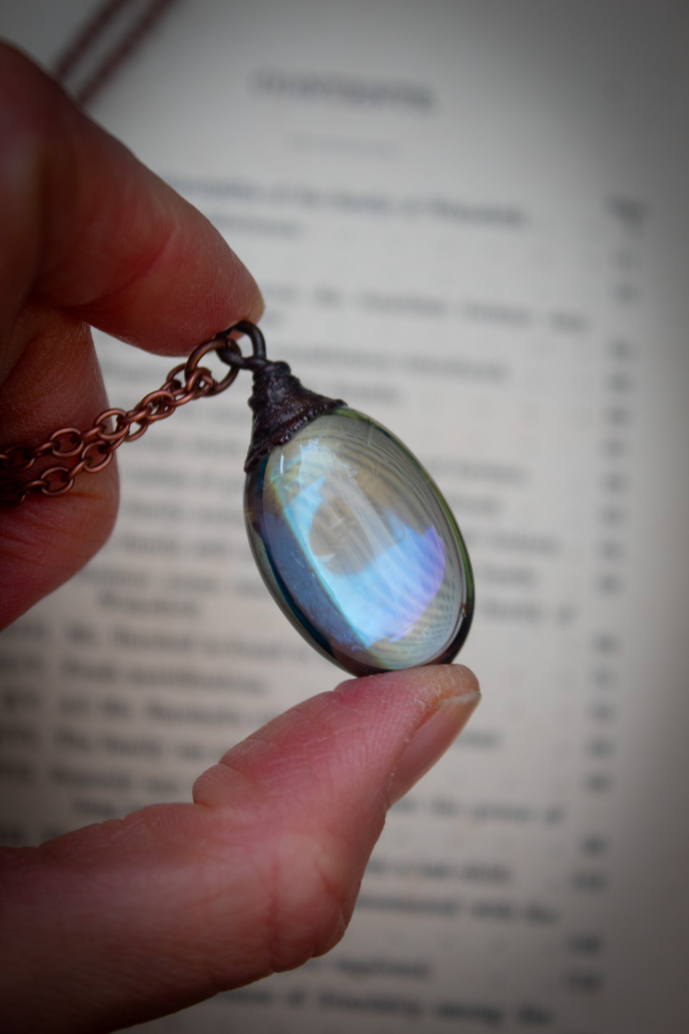 Blue Aura Quartz Crystal Mermaid Tear